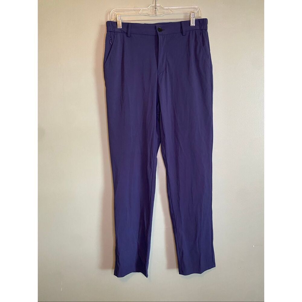 Spaidersilk Navy Blue Breathable Stretchy Straight Classic Pants 30X30 NWOT